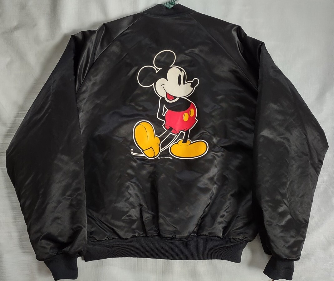 VINTAGE RARE CHALK LINE DISNEY CLASSIC MICKEY SATIN JACKET IN SIZE 