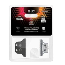 StyleCraft GAMMA Black Diamond Classic Trimmer Blade & DEEP TOOTH CUTTER SCAHRBD