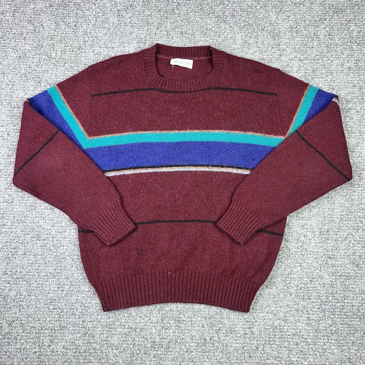 90s INVERALLAN vintage knit マルチカラー Vintage 80s 90s Maxam Stylish Knit Sweater Medium Wool Acrylic