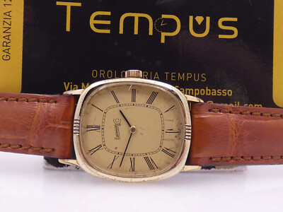 EBERHARD & CO. LADY CLASSIC VINTAGE 18KT G.F. HAND WINDING YEARS 80'S WATCH