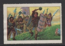 Germany - History of Combat Weapons Vignette Stamp - Maces & Halberds - MH 