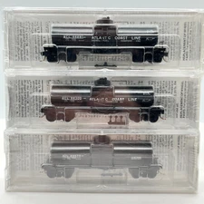 Raleigh Rails MTL N Scale Atlantic Coast Line Single Dome Tank Car 3 pc Set