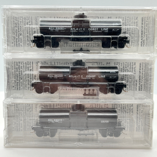 Raleigh Rails MTL N Scale Atlantic Coast Line Single Dome Tank Car 3 pc ...