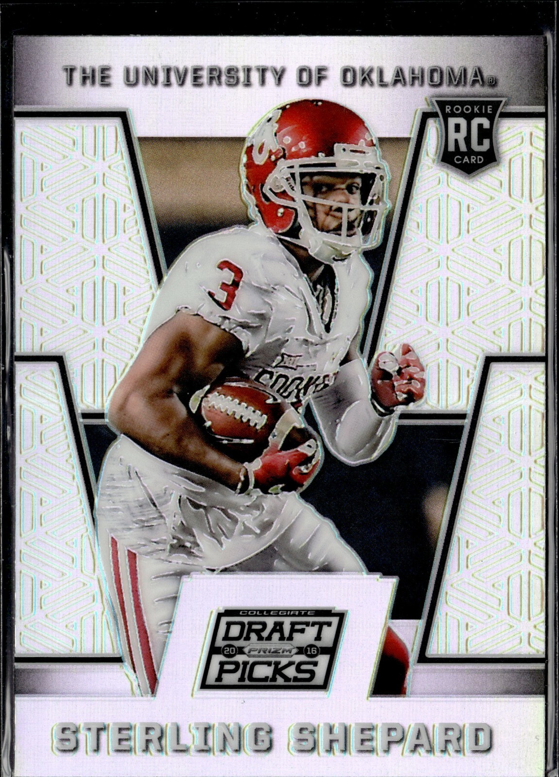 2016 Prizm Draft SILVER #145 STERLING SHEPARD Oklahoma New York Giants RC F7