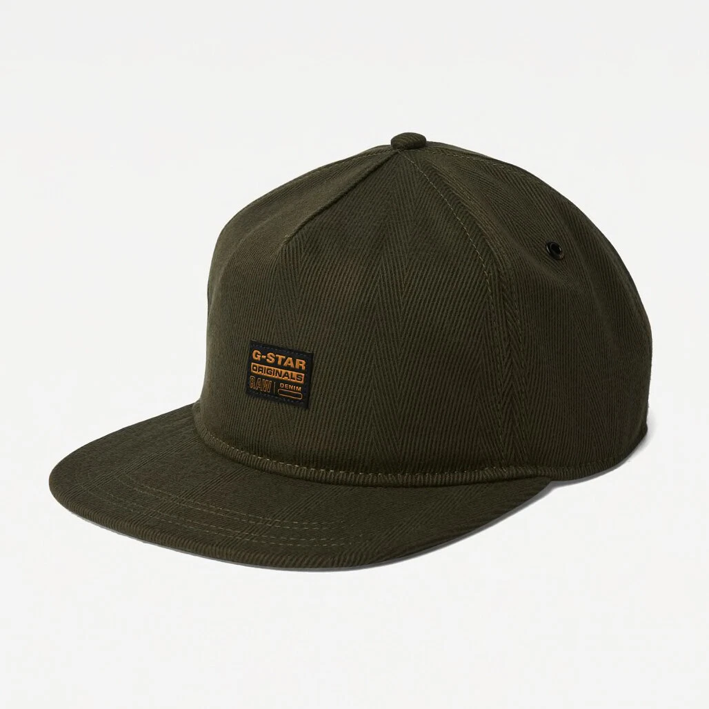 Neuf avec tiquettes casquette G Star Raw Drego pour homme vert sauge sangle