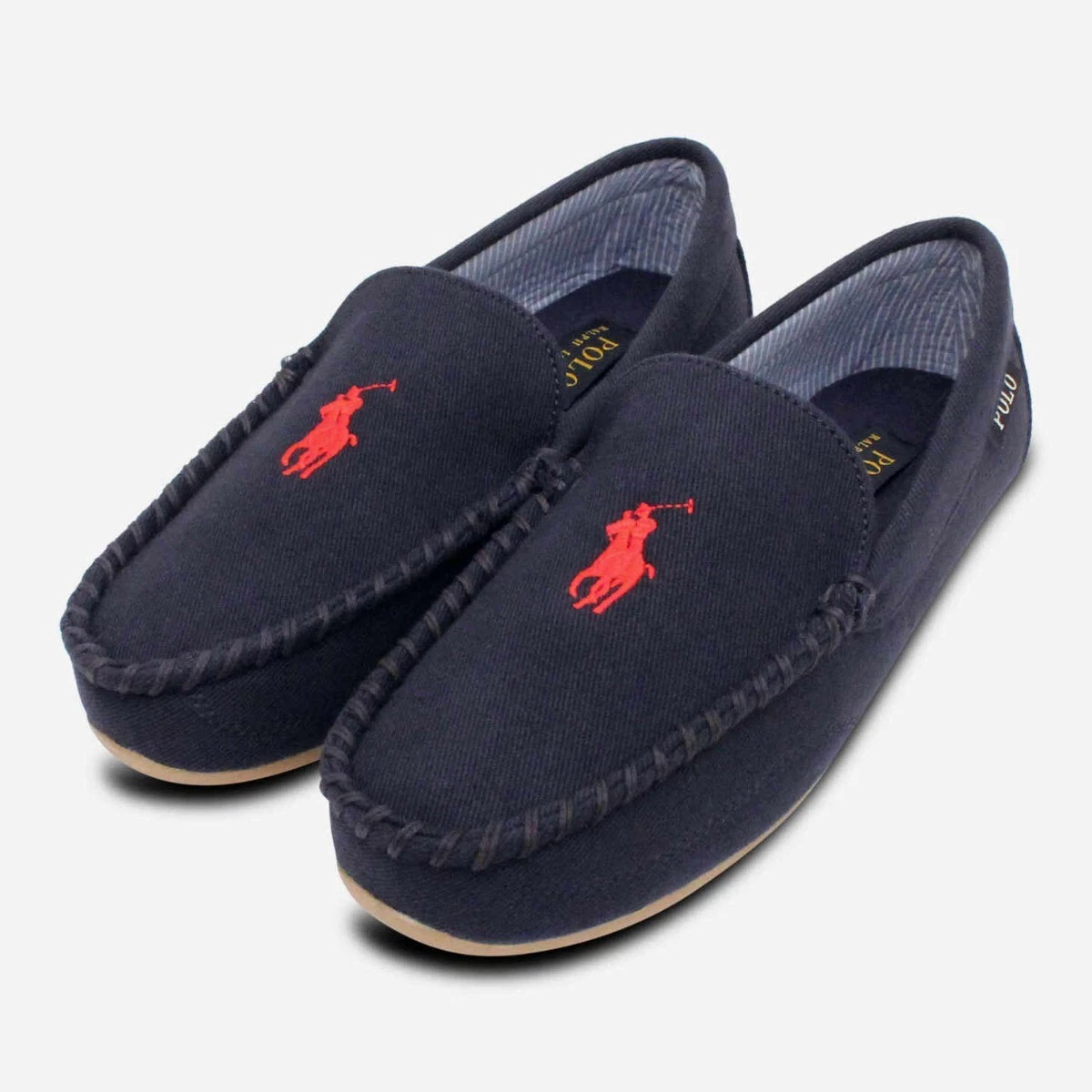 Mens designer online moccasin slippers