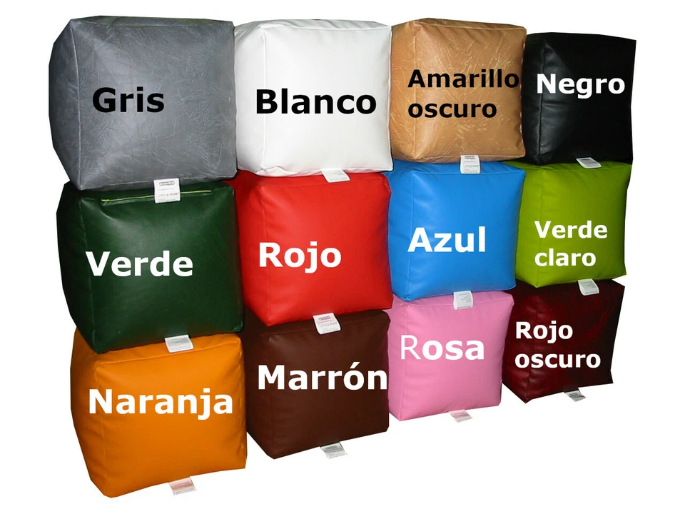 Natalia Spzoo puff bean bag puf butaca polipiel para adultos y adolescentes - Imagen 2 de 3