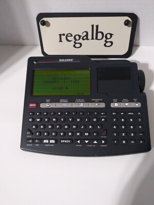Vintage 1994 The Electronic ROLODEX File 32K w/ Calendar