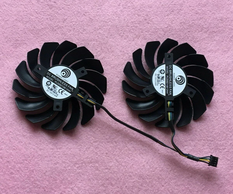 Set of 3 Fan Cooler Fan For MSI RTX 2070 2080 2080Ti DUKE PLD09210B12HH 85mm - Image 3 of 4