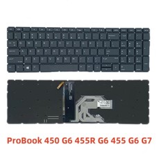 Original Laptop US For HP ProBook 450 G6 455R G6 455 G6 G7 Backlit keyboard