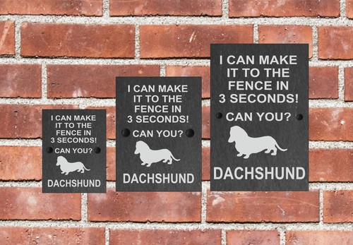 Letrero de puerta de pizarra para perros puedo llegar a la cerca 3 tamaños TODAS LAS RAZAS DISPONIBLES D-L - Imagen 5 de 34