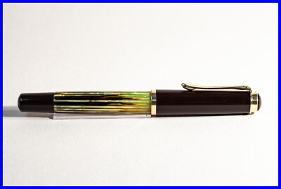 PELIKAN 400 Fountain Pen in TORTOISE STRIPED BROWN with MEDIUM 14c