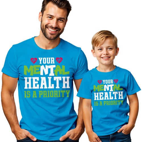 Mens Kids Mental Health Is A Priority Awareness T-Shirt Tee Anxiety Emotion #MHA - Picture 13 of 30
