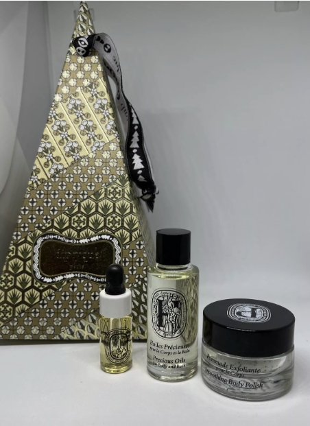 Diptyque L’Art Du Soin SET Bath Body Precious Oil +FaceOil+Polish*NIB*