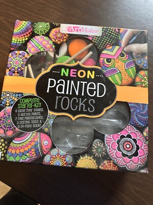 Art maker Neon Painted Rock Kit. New. Never Opened. Craft Kit. 
