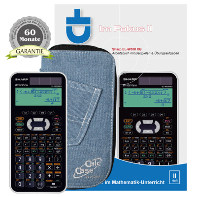 Sharp EL-W550 XG +Schutztasche +Buch + Garantie auf 60 Monate