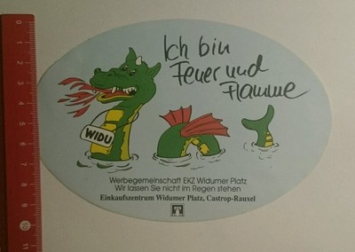 Aufkleber/Sticker: Widu ich bin Feuer und Flamme (2810162)