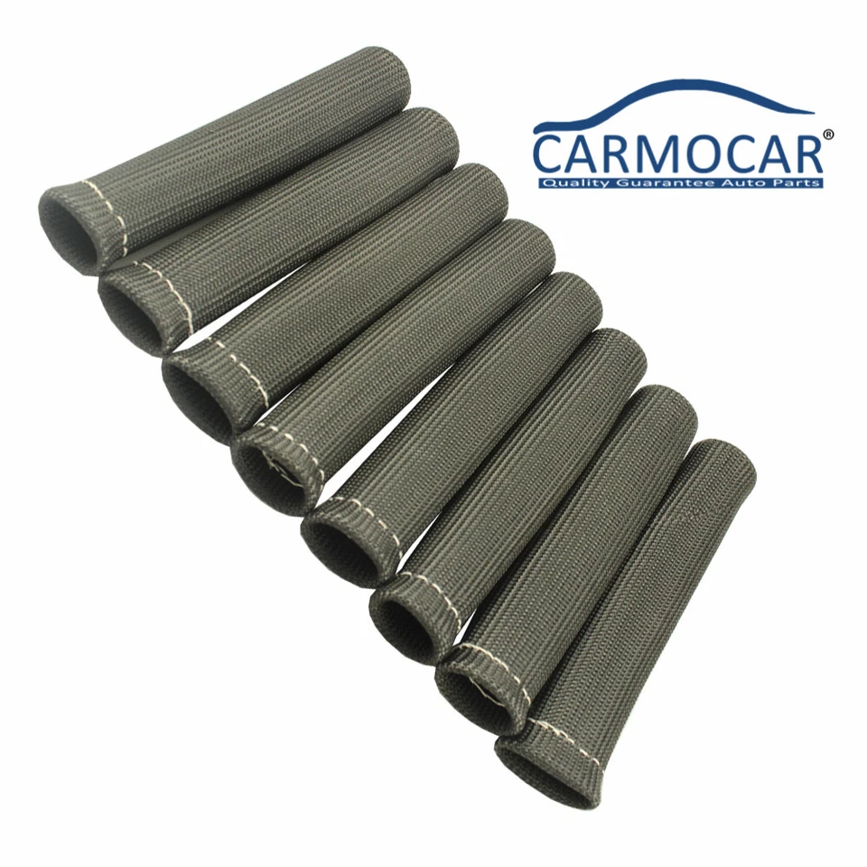Funda protectora de protección térmica para botas 8 piezas para cable de bujía 1200° SBC BBC 350 Foto 3 de 4