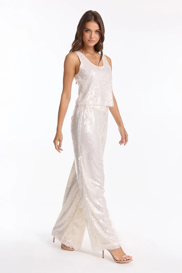 Alba Sequin Pant Pearl  THE NOLI SHOP/NOLI YOGA - Image 3 of 4