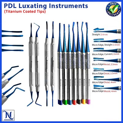 11 Pcs PDL Root Elevator Proximators Luxating Spade Dental Instruments Implants