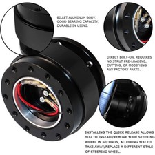 Car Universal Quick Release Kit Racing Steering Wheel 6 Hole Bolt Ball Bearing