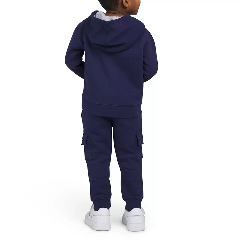 NUEVO Chicos Azul Marino 2 Piezas Champion Sudadera, Sudadera con Capucha, Joggers Foto 4 de 4