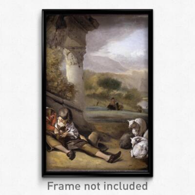 Weenix, Jan - Landscape with Shepherd Boy Print 11x17 Art Poster