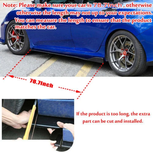 Spoilerschwert Frontspoiler 78.7"/2M Seitenschweller für 3er E90 E91 Facelift - Bild 11 von 13