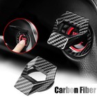 Engine Switch Start Stop Push Button Cover Carbon Fiber Trims Car Accessories
