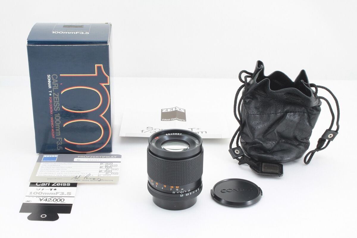 NEAR MINT in BOX* Contax Carl Zeiss Sonnar 100mm f/3.5 AEJ NEAR MINT in BOX* Contax Carl Zeiss Sonnar 100mm f/3.5 AEJ