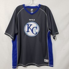 Dynasty Kansas City KS Royals T-Shirt Blue Gray Major League Baseball L