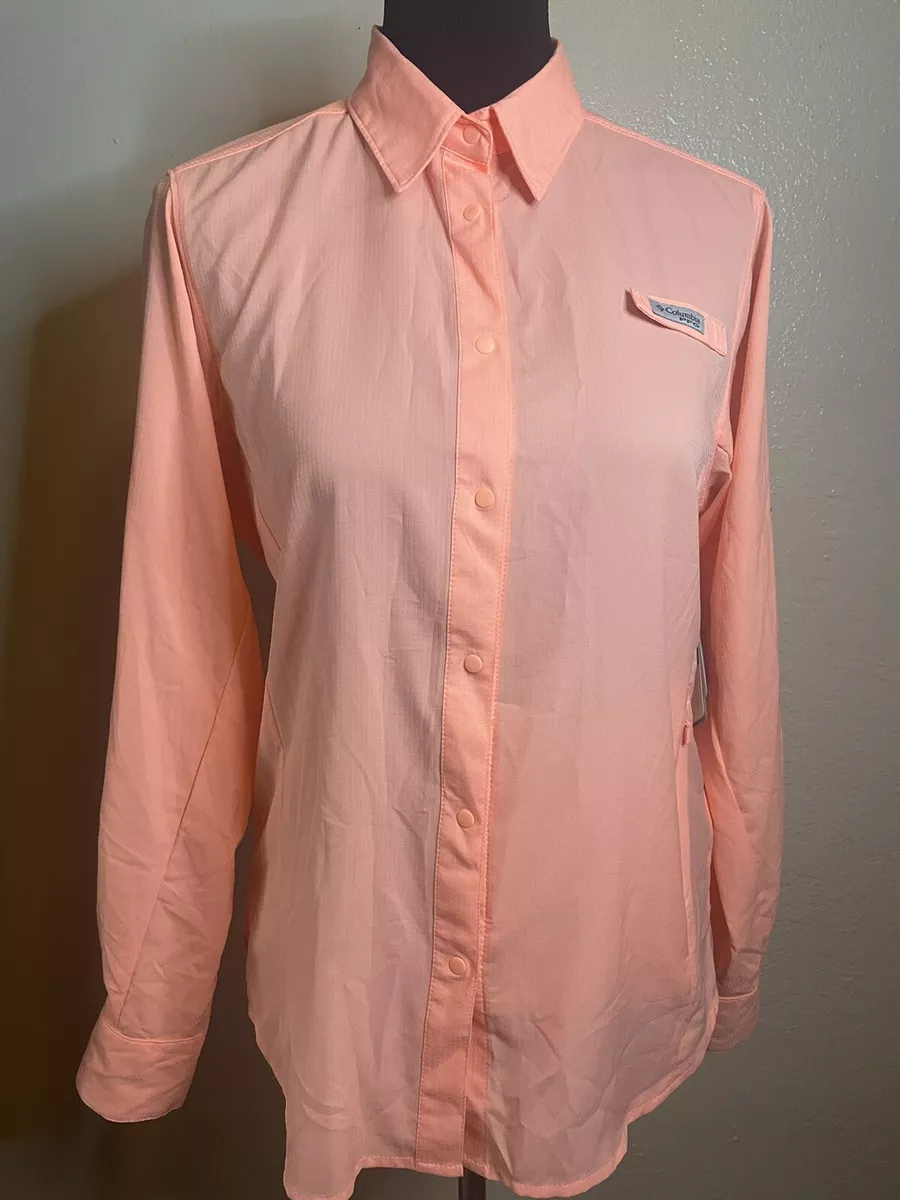 NEW Women s Columbia PFG Crystal Springs Long Sleeve Shirt Button