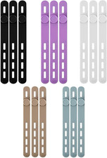 15 Pcs Silicone Cable Ties, Reusable Cord Organizers for Charger Cables, Hair Dr