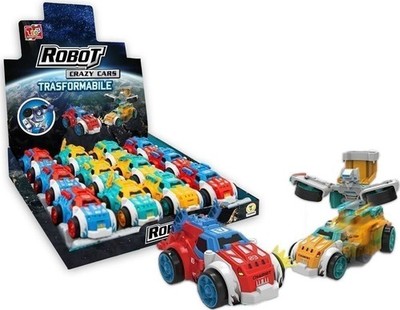 Gadget - Teorema: Teo's - Crazy Cars A Frizione Transformer 4 Col. Ass - Display
