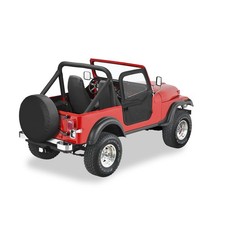 Bestop 51778-15 Fabric Door Set Black Denim For 76-86 Jeep Cj7 2dr