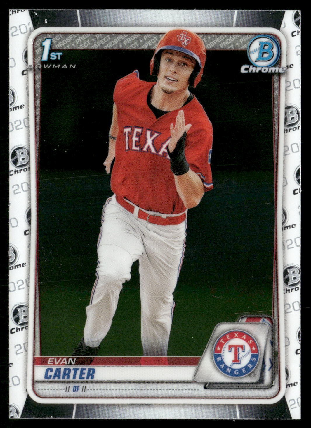2020 Bowman Draft #BD-126 Evan Carter Chrome