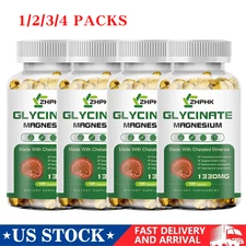 1330mg Magnesium Glycinate High Absorption,Improve Sleep,Stress & Anxiety Relief