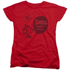 Dubble Bubble Swell Gum Womens T Shirt Red Officially Licensed