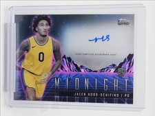 JALEN HOOD-SCHIFINO 2023-24 TOPPS MIDNIGHT ROOKIE HORIZON RC AUTO Q3753