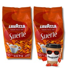 LavAzza Suerte Coffee, Espresso Beans, 2kg (2 x 1kg)  **TWIN PACK OFFER** 14.95 per kilo