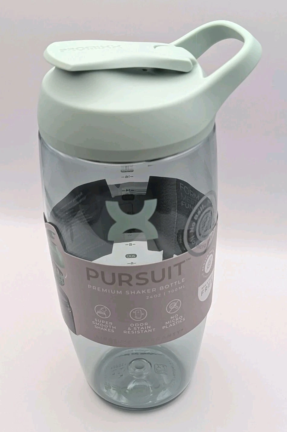 PROMIXX PURSUIT PREMIUM SHAKER BOTTLE FOR PROTEIN SHAKES 700ML SEAGRASS GREEN
Opens in a new window