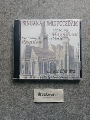 John Rutter: Magnificat. Mozart: Requiem (2 Audio-CD). Singakademie PotsdamEdgar