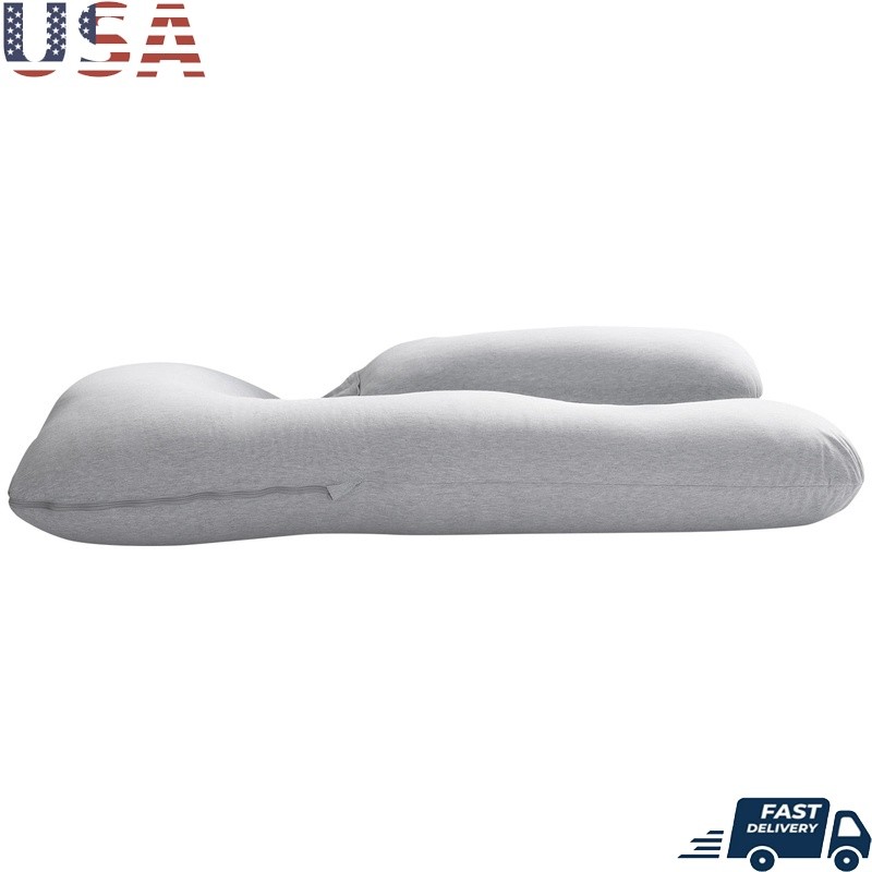 U-Shape Maternity Pillow Full Body Support with Washable Cover