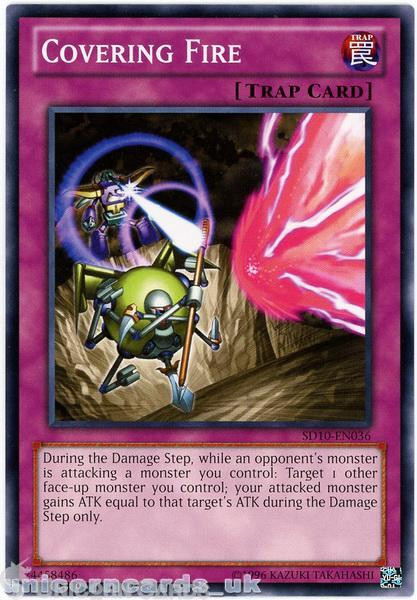 SD10-EN036 Covering Fire UNL Edition Mint YuGiOh Card