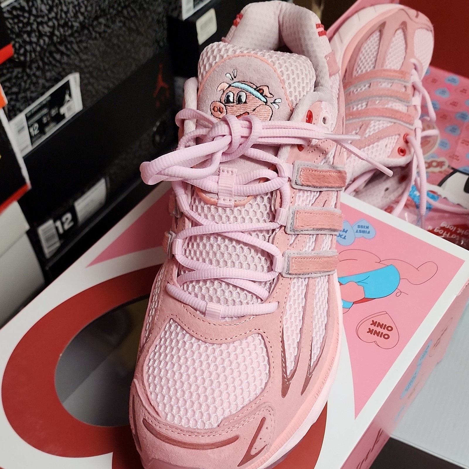 adidas Unheardof Pig Pink Animal Print Limited Edition Sneak