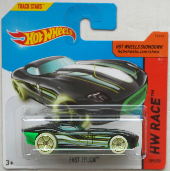 Hot Wheels Fast Felion DunkelgrüNmetallic Hw Race Neu/Ovp Auto Car Track Stars-image