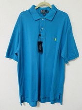 POLO RALPH LAUREN Blue with Small Yellow Pony Polo Shirt Size XLT New With Tags