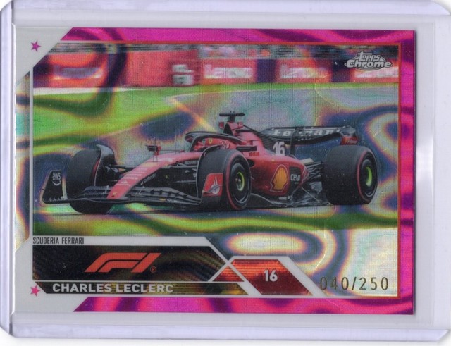 2023 Topps Chrome Formula 1 - Charles Leclerc #7 Fuchsia Lava Refractor /250
