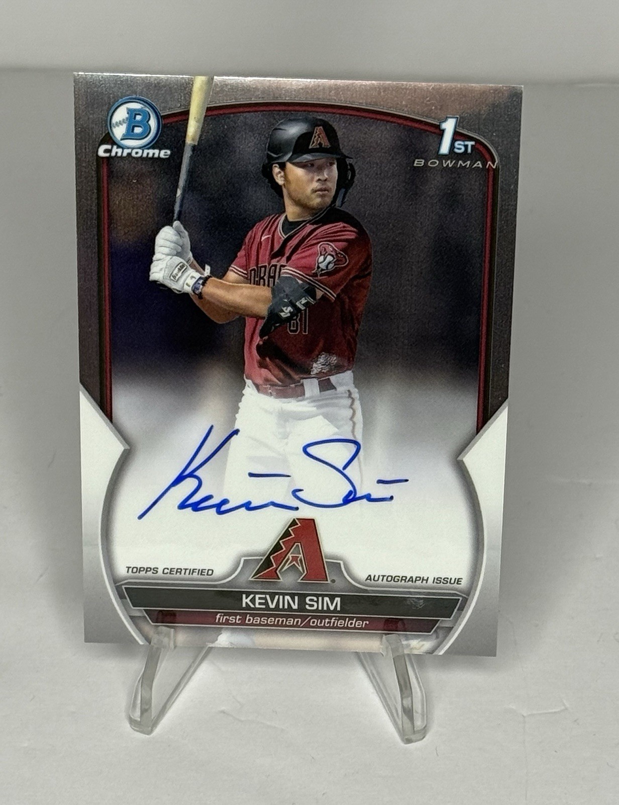 2023 Bowman Draft - Chrome Prospect Autographs Kevin Sim #CDA-KS (AU, RC)