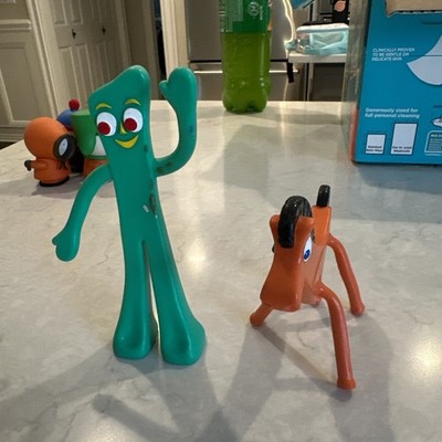 NJ Croce Gumby and Pokey Bendable Figures Poseable Toy Pair Pack Gift for Kids